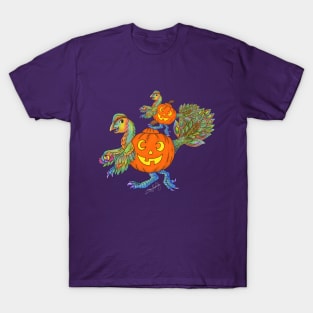 Halloween Oviraptor pumpkin with Jr. T-Shirt